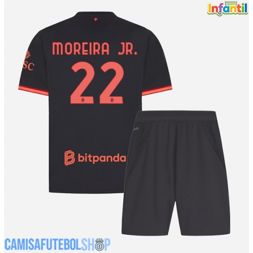 Camisa de time de futebol AC Milan Diego Moreira #22 Replicas 3º Equipamento Infantil 2026-27 Manga Curta (+ Calças curtas)